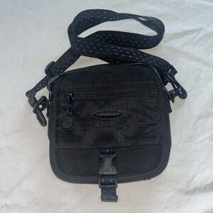 Samsonite Small Black Padded Camera‎ Bag Case Strap & Several Compartments